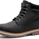 Bruno Marc Men's Classic Winter Fall Boots Outdoor Work Boots 2.0 (10.5, Black/Fur)