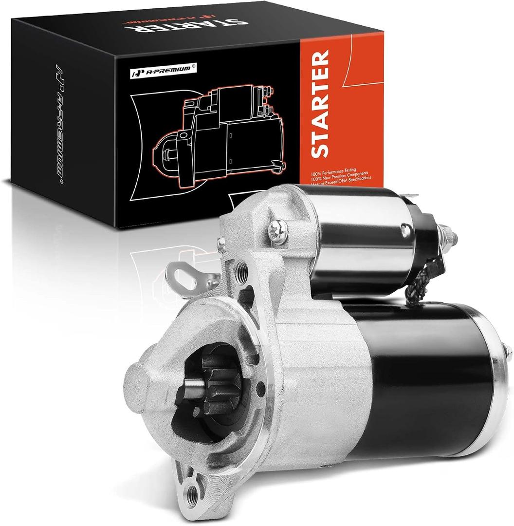 A-Premium Starter Motor Compatible with Mitsubishi Eclipse 2006-2012, Galant 2004-2012, Lancer 2004-2006, Outlander 2004-2006, L4 2.4L,12V 1.4KW 8 Teeth CW, Replace# M0T20671, M0T20672, 1810A001
