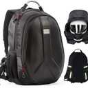 OG Original GetAway Motorcycle Backpack Waterproof, Man, Hard Shell, Large Capacity, Expandable 35L-45L, Motorbike Helmet Bag, Helmet Rucksack, Antitheft, Reflective, USB, Laptop
