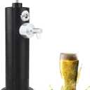 Richard Bergendi Home Draught Beer Pump, Beer kegerator, Beer Tap, Draft Beer Dispenser, Portable Mini Keg For All Can Beers, Ale, Birthday Gift for Men, Husband, Dad, Son, Beer Gifts For Men Black