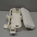 Flemoon Medium Outdoor Electrical Box (11.5x5.2x4 inch), IP54 Waterproof Extension Cord Cover w/6 Cable Entry Ports, Weatherproof Connection Box for Power Strip, Timer, Plug, Holiday Lights, White