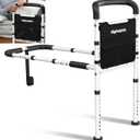 Bed Rails for Elderly Adults Safety - ASTM Approved Adjustable Bed Cane with Non-Slip Ergonomic Handle & Storage Pocket, 400 LBS Stable Bed Assist Rails for Seniors, Tool-Free, Model