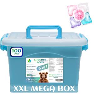 Eco Fresh 5-in-1 Laundry Pods Gentle on Sensitive Skin, Floral Scent, 100 Pods (Exp: 03/12/2028)