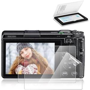 JJC GR IV PET Film Camera Screen Protector for Ricoh GRIV GR4 GR IV HDF Monochrome, Low-reflective Nano Coating Anti-Fingerprint Anti-Scratch Water-Resistant 3H Ultra-Thin LCD Protector Cover