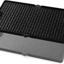7404 Griddle Parts for Weber Summit Griddle 400 600 Series S-670 S-470 E-470 Grill Replacement Parts Reversible Cast Iron Griddle Plate for Weber Summit Silver C/D Gold A B D Platinum A B Flat Top