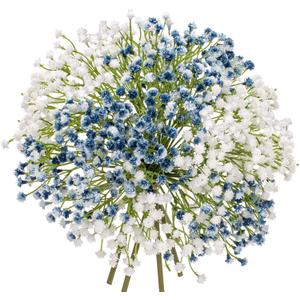 Baby's Breath Artificial Flowers Bulk 10 Pack (30pcs) Faux Baby Breath Plastic Flower Fake Gypsophila Flower Arrangement for Crafts Fake Flowers Bouquet for Wedding Centerpieces Mix Baby Breath