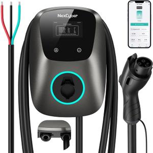 Level 2 EV Charger(WiFi APP/Plug-Play), 48A Hardwire Version, 25ft Cable ETL Certified, Home Level 2 EVSE Car Charger w/ J1772 Connector, Electric Vehicle Charging Stations (48)