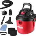 Shop-Vac 2.5 Gallon 2.5 Peak HP Wet/Dry Vacuum, Portable Compact Shop Vacuum with Collapsible Handle Wall Bracket & Multifunctional Attachments for Home, Jobsite. 2036000