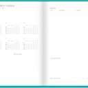 Letts of London Dazzle Academic Weekly/Monthly Planner, August 2025 to July 2026, Week-to-View, Sewn Binding, Multilingual, A5 Size, 8.25" x 5.875", Turquoise (C030613-26)