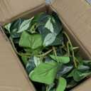 Artificial Pothos Ivy Plant with Pot Artificial Light Green Leaves Featuring for Home Shelf Decor Indoor Silk Artificial Plant Large