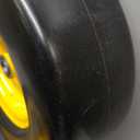 13 x 5.00-6 Tire and Wheel, Flat Free Lawn Mower tires with 3/4" & 5/8" Bearings, 3.25"-6.25" Adjustable Hub, 13x5x6 Zero Turn Tires for Garden Tractors, Zero Turn mowers, Yellow (2 Pcs)