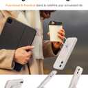 ZHK Liquid Silicone Designed for iPhone 17 Case with Magnet Stand, [Precise Camera Lens Protection][Mil-Grade Drop Shockproof][Soft Anti-Scratch Microfiber Lining] Slim Fit Cover, Beige (iPhone 17 6.3 inch)