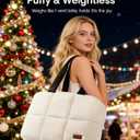 LOVEVOOK 15.6 inch Laptop Bag for WomenBriefcase Computer Bag Puffer Tote