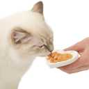 Catit Creamy Ceramic Heart Dish, Cat Treat Feeding Dish