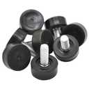 8 Pack 3/8" Wire Shelving Rack Thread Leveling Feet Bolt, Furniture Adjustable Leg for Chair Stool Table Cabinet Cupboard Couch Desk Sofa