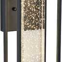 Oil Rubbed Bronze Solar Outdoor Wall Lights with 3 Modes Motion Sensor Crystal Exterior Sconces with 4000K 250LM LED Outside Coach Light for House Front Door Waterproof Dusk to Dawn Solar Porch Light