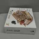 MIEBELY 3D Wooden Puzzles for Adults, 235 Pieces Wood Puzzles Adult Marble Run Model Kits, Electrical Mechanical Gear W/Motor Building Kit, 3D Puzzle Creative Home Decor Gift Ideas (Medium)