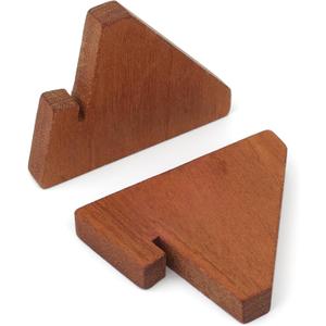 Wood Mini Place Card Holder 2.36X3 Inch for Sign Holder Chalkboard Bar/Coffee Menu Message Board Display, Table Number Food Label Stand