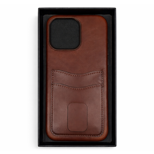 YICOSUN Case for iPhone 15 Pro Max: Wallet Case with Card Holder - Luxury Leather Design - Standalone Button & Anti Stick- Phone Cover for Women Men(6.7-inch) - Brown