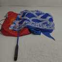 5 Meters (16.4 FT) Blue Scale Dragon Silk-Like Flowy Spinning & Shaking Poi, Outdoor Flinging Fitness Dragon Dance Wu Long 3D Dragon Ribbon Streamer with Adjustable Fiberglass Handstick + Travel Bag!