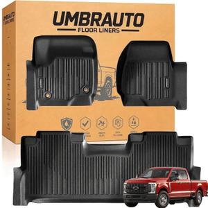 Umbrauto Floor Mats for Ford F250/F350/450 Super Duty 2017-2026 Crew Cab