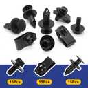 45PCS Universal Automotive Clip - Fender Clips, Fender Liner Clips, Engine Splash Guard Bolts, Splash Shield Guard Under Car Bolts - Compatible with Most Vehicle Brands