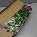 AGIRL 16 Bundles Artificial Flowers for Outdoor,No Fade Fake Plastic Flowers Faux Plants for Hanging Planters Decoration Indoor Outside Garden Porch Window Box Home Wedding