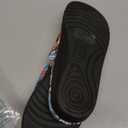 shevalues Summer House Slippers for Women with Arch Support Breathable Waffle Cotton Indoor Slippers Slip on Open Toe Home Shoes (7, Cyan Blue)