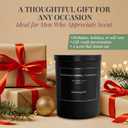 Scentsational Intrepid Man Candle  11 Oz Hand-Poured Soy Wax Jar Candle  Clean-Burning Natural Candles for Men  Masculine Scented Candles for Home Dcor & Relaxation  Long-Lasting Gift Candle