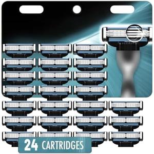 Mach 3 Razor Refills for Men,Razor Blade Refills for Men Compatible with mach 3 razor blades refills with Mach3 Razors, Dual Lubrication Blades for Extra Close & Comfortable Shave