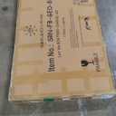 Oakland Living 6 ft. X 4 ft. Black Freestanding Metal Privacy Screen Room Divider with Flower Box (BLACK-FB-GEO)