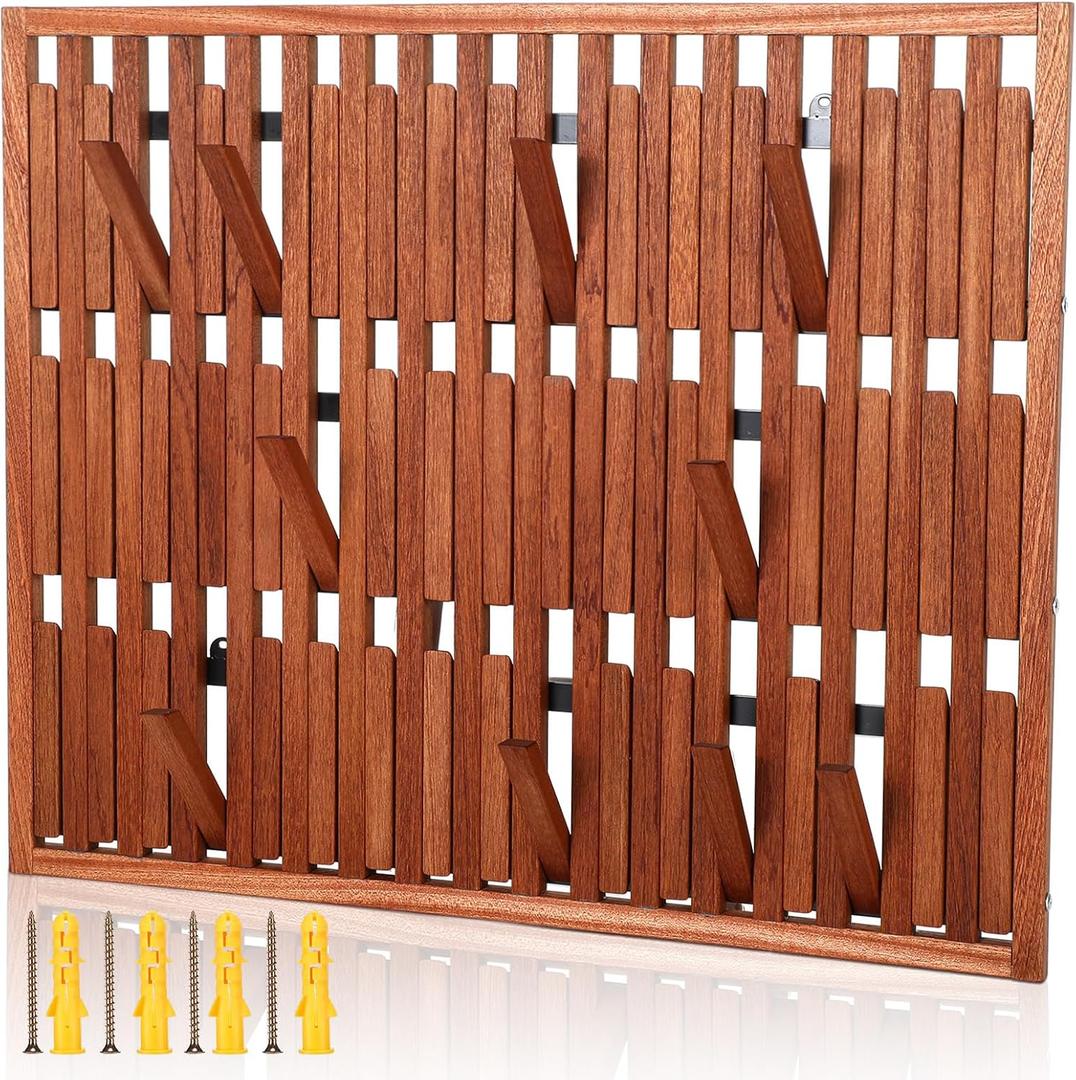 Weysat Piano Coat Rack with 51 Hooks 24 x 30'' Large Coat Rack Wall Mount
