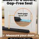 Everlasting Comfort 2 Sided Door Draft Stopper for Bottom of Door - Keeps Cold Air in & Heat Out, 100% Sound Proofing Strip Gap Filler, Quick Install Noise Blocker Sweep for Home - Fits 30"- 36" W