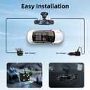 Car Camera Dash Cam Front and Rear Left Right, 4-Channel Video Recording WiFi Dashcam with Phone APP 360 Degree Car Security, HD 2K Car Dashboard Night Vision 24 Hours Parking Monitor G-Sensor