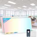 AIKVSXER 2x4 LED Flat Panel Light with App & Wireless Switch Control 2Pack