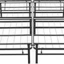 Hercules Folding Metal Bed Frame, 14" Platform Mattress Foundation, No Box Spring Needed, Queen