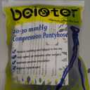 beister Medical Compression Pantyhose Women & Men,20-30mmHg Open Toe Thigh High Compression Tights Graduated Support (Large, Black)