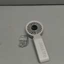 JISULIFE Handheld Fan Life7 Ultimate Flexibility: Wide & Strong Airflow, 19.5H Max Cooling, 5000mAh Rechargeable, 5-Speed, LED Display, 3 IN 1 Portable Fan for Travel, Concerts, Sports Events(Grey)