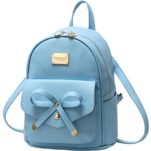 I IHAYNER Girls Bowknot Cute Leather Backpack Mini Backpack Purse for Women