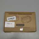 Purse Organizer Insert with Zipper Felt Bag Organizer Handbag Organizer Insert Bag In Bag Organizer with Key Chain for Tote Fits LV Speedy Neverfull Longchamp Rose (Small, Black)