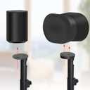 Haturi Speaker Stands Pair for Sonos ERA 100 & 300 Adjustable 2242 Floor Stands with Cable Management Heavy Duty Metal Construction Non Slip Base for Living Room Bedroom Office