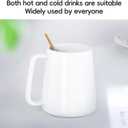 24 OZ Large Coffee Mug, Nice Ceramic Boss Tea Cup with Big Handle for Dad Men Women, Unique Style For Any Kitchen, White