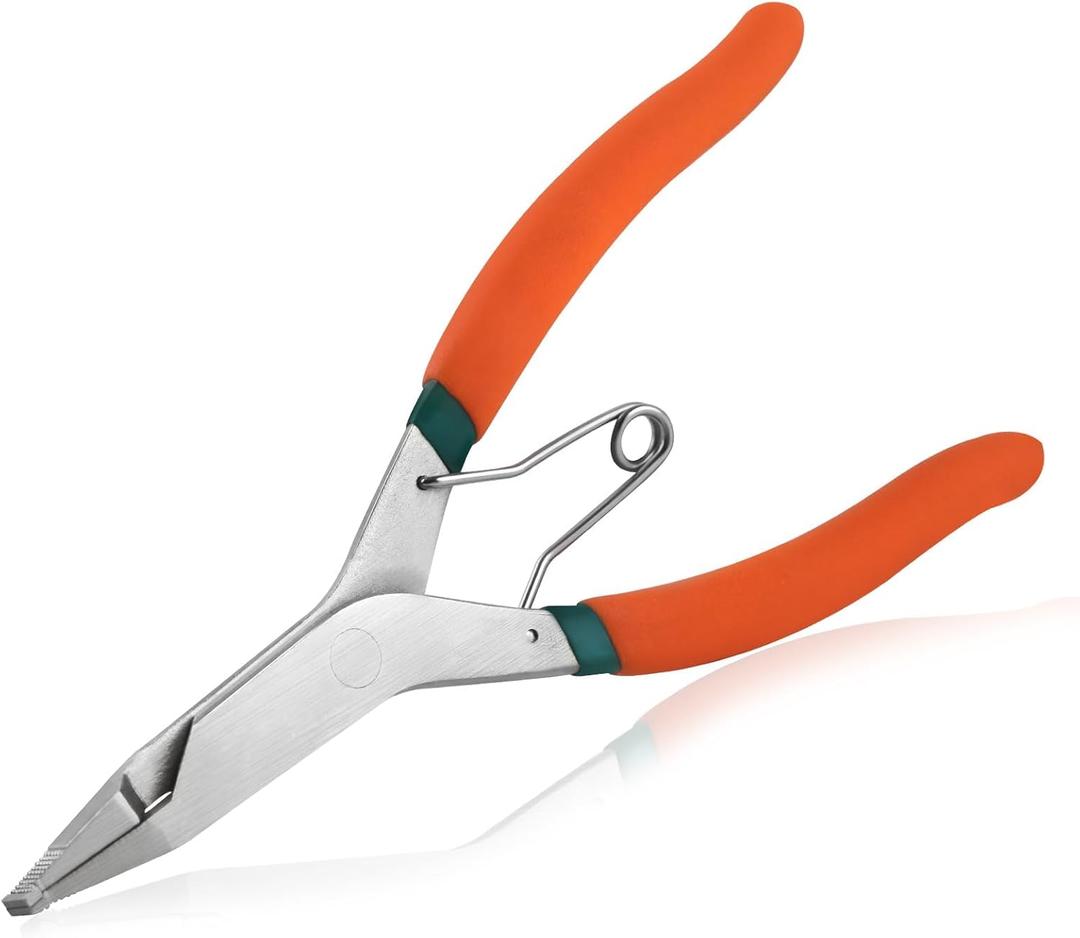 SPEEDWOX 9 inch Angle Tip Lock Ring Pliers with Hole Special Circlip Plier Angle Tip Retaining Ring Pliers Snap Ring Pliers Ring Removal Tool C-clip for Removing Installing Gearshift Locking Rings