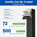 Muzata 4Pack Black Cable Railing Post 36 Inch 36"x2"x2" Level Drilled Surface Mount T304 Stainless Steel Cable Railing System Kit Indoor Outdoor with Paper User Guide PS01 BH4S