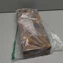 QEEIG Bathroom Floating Shelves for Wall - 15.7" Wall Mounted Shelf Over Toilet Farmhouse Home Decor Display Bookshelf Small 15.7 x 6.7 inch Set of 2, Rustic Brown (008-40BN)