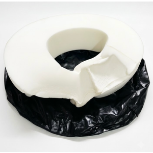 White Foam Circle Wreath Form Large Solid Foam Ring With Black Cover, Size 43"x43"x8"