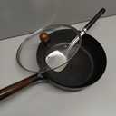 Cast Iron Pre-Seasoned Skillet - 11 Inch Non Stick Frying Pans with Lid, Removable Handle & Non-Toxic, Oven & Dishwasher Safe, Compatible with Induction, Gas, Electric Stovetops