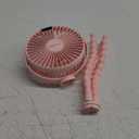 SWEETFULL Portable Stroller Fan with Display 4000mAh Battery Powered Mini Clip On Fan, 4-Speed Rechargeable Small Personal Cooling for Baby Car Seat Crib Travel - Pink