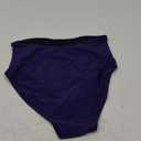 Women V Cut Full Coverage Bikini Bottom - High Waist Swim Bathing Suit Bottoms Cross V Front Swimsuit (Medium)