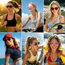 Polarized Sunglasses for Women - Running Sun Glasses with UV400 Protection for Baseball Hiking Driving Cycling Fishing